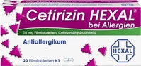 PZN-DE 01830152, Cetirizin HEXAL 20 St Filmtabletten, Grundpreis: &euro; 0,17 /