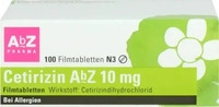 PZN-DE 06716159, AbZ-Pharma Cetirizin AbZ 100 St Filmtabletten, Grundpreis:...