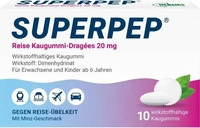 PZN-DE 04877929, Hermes Arzneimittel SUPERPEP Reise Kaugummi-Drag&eacute;es 20 mg 10 St