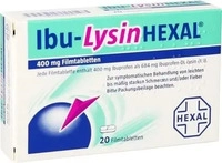 PZN-DE 07532243, Ibu-Lysin HEXAL 400mg 20 St Filmtabletten, Grundpreis: &euro; 0,30 /