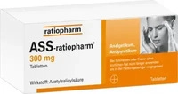 PZN-DE 03372469, ASS-ratiopharm 300 mg 100 St Tabletten, Grundpreis: &euro; 0,04 /