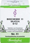 PZN-DE 01074093, Bombastus-Werke BIOCHEMIE 11 Silicea D 12 Tabletten 80 St Tabletten,