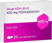 PZN-DE 18412950, JUTA Pharma Ibuprofen akut 400mg 20 St Filmtabletten, Grundpreis:
