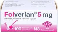 PZN-DE 07712850, Verla-Pharm Arzneimittel FOLVERLAN 5 mg Tabletten 100 St Tabletten,