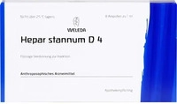 PZN-DE 01623105, WELEDA HEPAR STANNUM D 4 Ampullen 8 St Ampullen, Grundpreis: &euro;