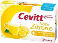 PZN-DE 15581959, Hermes Arzneimittel Cevitt immun Hei&szlig;e Zitrone zuckerfrei 14 St
