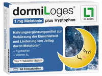 PZN-DE 17544980, Dr. Loges + dormiLoges Melatonin plus Tryptophan Filmtabletten 57 g,
