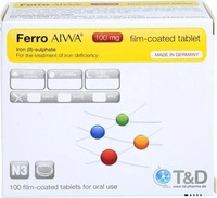 PZN-DE 15250398, T & D Pharma Ferro AIWA 100 mg 100 St Filmtabletten, Grundpreis: