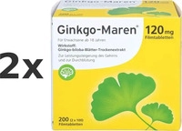 PZN-DE 17450865, Hermes Arzneimittel Ginkgo-Maren 120 mg 200 St Filmtabletten,
