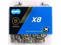 KMC 060-21252, KMC Kette X8 3/32 " 116 Gl. silber/grau silber/grau