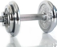 Hammer 6750, Hammer Kurzhantel-Set 30 mm 10 kg, Chrom