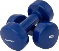Tunturi FS0037709.00007, Tunturi Kurzhanteln Vinyl - 0.5 bis 5 kg - 4 kg blau