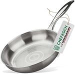 Chefkoch trifft Fackelmann Bratpfanne M&uuml;nchen, &Oslash;24cm, Edelstahl