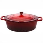 ELO Schmortopf mit Deckel kirschrot &Oslash;33cm, oval
