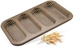 Zenker Mini-Baguetteblech Dein Brot!, 4er