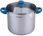 Fackelmann Kochtopf mit Deckel Essential, &Oslash;24cm, 9L, blau