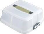 Zenker Transporthaube quadratisch mit Magnetschildern 30x30x11,5cm