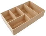 Fackelmann Bad Schubkastenbox 20x7x32,1 cm, Buchenholz