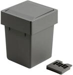 Fackelmann Bad Abfallsammler 17,6x22,9x17,4 cm, Kunststoff, Anthrazit