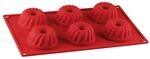 Dr. Oetker Gugelhupfform Mini Flexxibel Love, 6er, Silikon