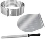 Zenker Tortenboden Schneidhilfe mit Tortenmesser & Tortenheber