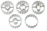 Dr. Oetker Ausstecher Linzer White Christmas Baking, 5-teilig