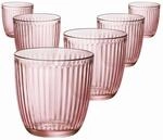 Bormioli Rocco Wassergl&auml;ser Line Acqua, 290 ml, 6 St&uuml;ck, rosa