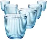 Bormioli Rocco Wassergl&auml;ser Line Acqua, 290 ml, 6 St&uuml;ck, blau