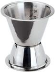 Fackelmann Cocktail Messbecher, Edelstahl, silber