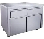 SARO Schiebet&uuml;renschrank mit 2 Schubladen, 1200X700mm