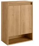 Fackelmann Midischrank Natura Asteiche 2T 60 cm - Badm&ouml;bel