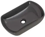 Fackelmann Aufsatzbecken New York oval 50 cm grau - Badm&ouml;bel