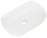 Fackelmann Aufsatzbecken New York oval 50 cm wei&szlig; - Badm&ouml;bel