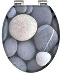 Sch&uuml;tte MDF WC-Sitz GREY STONES, mit.. - Sch&uuml;tte WC-Sitze