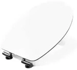 Cornat WC-Sitz WHITE MATT STEEL - Cornat WC-Sitze