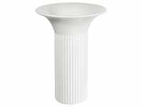 Vase, Porzellan, weiß, 16,5 cm