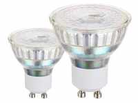LED-Leuchtmittel 4,5 W/GU10/345 lm, klar, 2er Pack