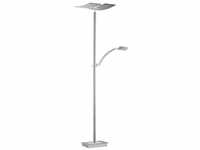 LED-Standleuchte Duo, Chrom/Nickel, 182 cm