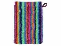 Waschhandschuh Lifestyle Streifen, multicolor dunkel, 16 x 22 cm