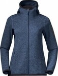 Bergans Kamphaug Knitted Womens Hoodie orion blue - Gr&ouml;&szlig;e XS 1093