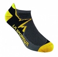 La Sportiva Climbing Socks carbon/yellow - Gr&ouml;&szlig;e S ZZCS001
