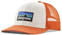 Patagonia P-6 Logo Trucker Hat white w/redtail rust WHRL - Gr&ouml;&szlig;e One size 38289