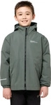Jack Wolfskin 1610081, Jack Wolfskin Iceland 3in1 Jacket Kids slate green/black...