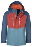 Trollkids Kids Bryggen 3in1 Jacket carmin red/mystic blue/stormy blue - Gr&ouml;&szlig;e 92