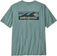 Patagonia M's Boardshort Logo Pocket Responsibili-Tee blue sage BLSG - Gr&ouml;&szlig;e S