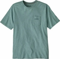 Patagonia 37655, Patagonia M's Boardshort Logo Pocket Responsibili-Tee blue sage -