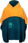 Trollkids Kids Kvalvika Surf Poncho sahara sunset/lagoon green - Gr&ouml;&szlig;e 98 Kinder