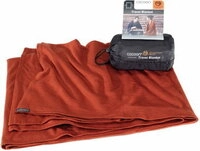 Cocoon Merino Wool/Silk Travel Blanket dark terracotta - Gr&ouml;&szlig;e 180x140 cm MWSB98