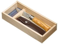Opinel Opinel Geschenkset inklusive Opinel-Messer Nr. 8 olive - Gr&ouml;&szlig;e No.08 - 8,5cm