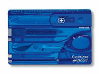 Victorinox SwissCard blau transparent 07122T2
